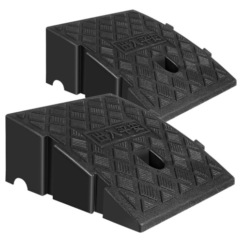 4Pièces Rampe Robuste En Noire Pour Seuils 2