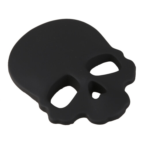Skull Bone 3d design motorcycle car emblem badge sticker black 2