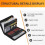 File Organizer Fireproof Business Briefcase Multifunction Waterproof Pouch with Handle & Labels Large Capacity Package 4