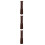 3Pcs Brown Wood Fermentation Tamper Multiuse Pickling Crusher for Home 7