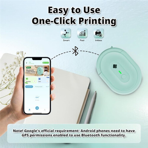 Label Maker Machine with Tape, Portable  Label Makers, Inkless  Printer Multi Template Label Printer 2