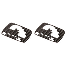 2X für Hilux 2015-2021 Kohlefaser-Auto-Gangschaltungs-Panel-Abdeckungs-Ordnung Car Styling Car Interior