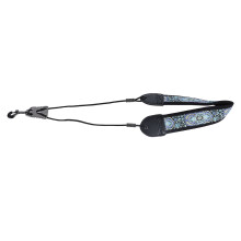 Cinturino per collo per sassofono con ricamo TS-07 Blu Totem Regolabile da 49 a 61 cm
