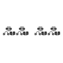 4 Sets TRD Door Stabilizer Door Lock Protector Latches Stopper Covers for XV Forester Legacy Outback WRX