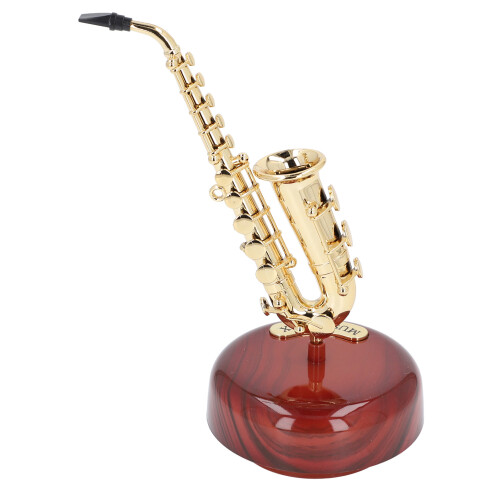 Klassische Musikbox Deko Saxophon Aufziehfigur 1