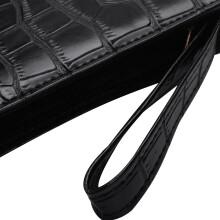 Large Capacity Fountain Pen Case PU Leather Black Color 48 Slots Pen Pouch Bag Pencil Bag