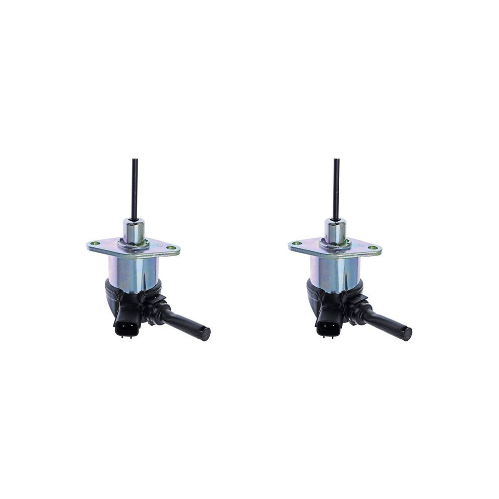 2X Fuel Shut Off Solenoid For V2003, V2203, V2403, D1503, D1703, 1A021-60017 Black/Silver 6033509134253