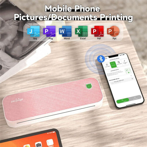 Peripage A4 Thermal Portable Printer Wireless  Inkless Printing for Documents,Photos,Tattoo Paper 2