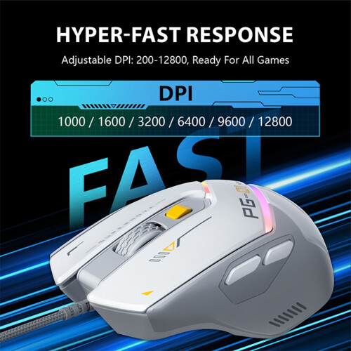 INPHIC PG1 Wired Gaming Mouse Ergonomic E-Sports Macro Programming RGB Competitive Peripheral 1