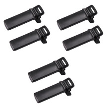 6Pcs Walkie Talkie Spare Part Back Belt Clip for 2-Way Radio UV5R for Intercom UV5R / 5RA / 5R + / 5RB