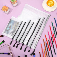 Bolsa de Malla con Cremallera de 30 Uds. Bolsas de Almacenamiento de Juguetes con Cremallera TranslúCida Impermeable para úTiles Escolares,
