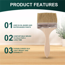 18 Pack of 4 Inch (89mm) Paint Brushes and Chip Paint Brushes for Paint Stains Varnishes Glues and Gesso