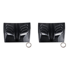 2X Car Air Flow Intake Hood Scoop Vent Bonnet Cover Center Side Air Outlet Hood Universal Auto Exterior Access B