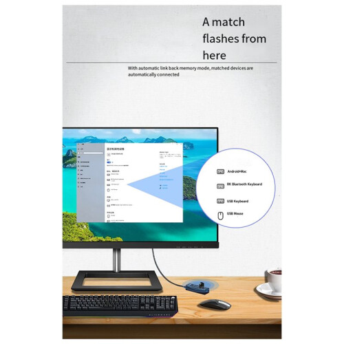 Wireless  Adapter for Pc  5.4 USB Dongle  Receiver for Speaker Mouse Keyboard Transmitter-A 2