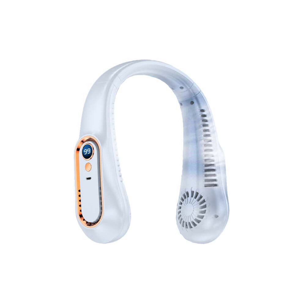 Usb Charging Electric Fan Hanging Wireless Neck Fan Portable Air Cooler Electric Fans Bladeless Rechargeable Mute Fans,A 6032605994389