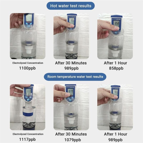 Hydrogen Water Bottle, 420Ml 1400 Ppb PEM SPE Technology Portable Hydrogen Water Ionizer Machine (Black) 2