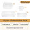 9 Pcs Clear Drawer Organizer Trays Assorted 4-Size Drawer Dividers, Versatile Storage Boxes Makeup Organiser Set 4