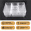 9 Pcs Clear Drawer Organizer Trays Assorted 4-Size Drawer Dividers, Versatile Storage Boxes Makeup Organiser Set 6