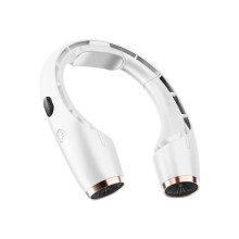 Ventilatore per Collo Estivo 4000 MAh Raffreddatore Portatile per Collo Ventilatore Elettrico Ventilatore Senza Lama Ricaricabile per