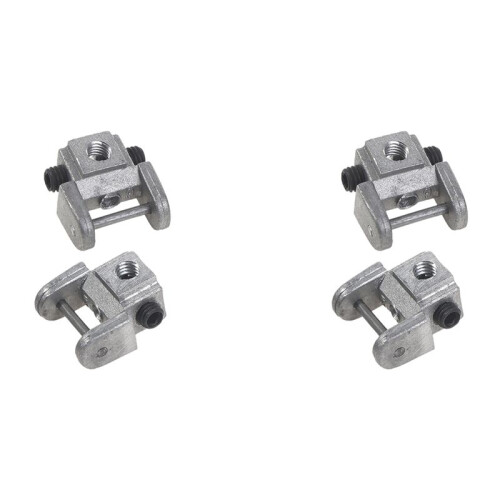 4Pcs Scroll Saw Blades Holders Conversion Kits Pin-Less Adapter Metal Upper/Lower Blade Holders