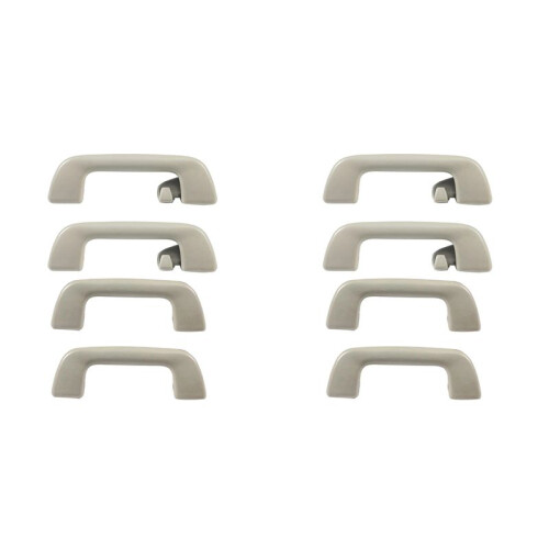 8Pcs Car Inner Roof Armrest Ceiling Pull Handle Door Safety Handle with Hook 74610-52020 for   Light Grey
