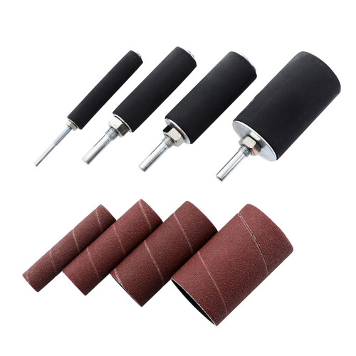 Drum Sander Kit Sanding Belt Sandpaper with Spindle Case for Drill Press Rotary Tools 2