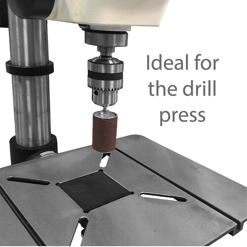 Drum Sander Kit Sanding Belt Sandpaper with Spindle Case for Drill Press Rotary Tools 2