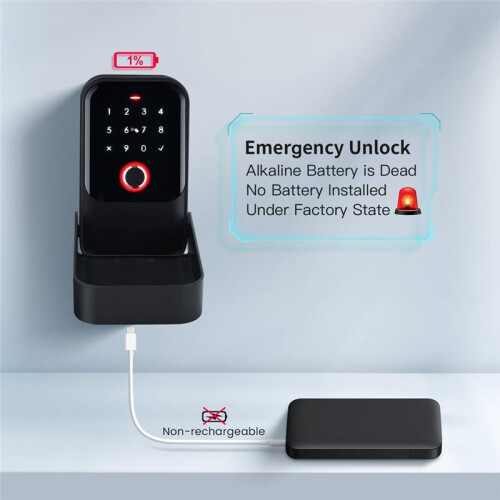 Key Lock Box, Fingerprint, Control, Key, Password, Access Card,  Unlock, Office Security - Wall-Mounted 1