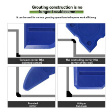 Multifunctional Five-in-One Seam-Beautifying Kit Glue Scraping and Caulking Tool Kit Seam-Beautifying and Cleaning Tool