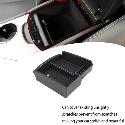 Center Console Organizer Armrest Storage Box Tray for  Q50 2013-2018 Interior Accessories 2