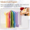 Sticky Notes Divider Sticky Notes Tabs ,Tabbed Self-Stick Lined Bright Colors Notepad, 4X6Inch,2 Pcs 120 Index Notes 4