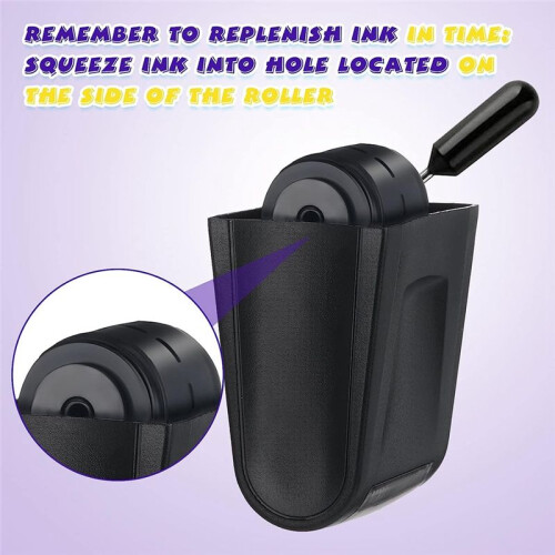 3 Pieces Dashed Handwriting Lines Practice Roller Stamp Self Inking  Rolling Stamps (Red, , Black)