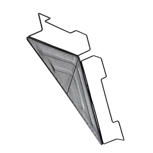 Office Cubicle Shelf, Wire Corner Sundries Storage Rack, Office Cubicle Dormitory Space-Saving Mesh Corner Rack Shelf 1