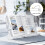 Hands-Free Book Stand - Adjustable, Expandable Holder for Comfortable Reading - 90 Angle, Transparent Page Clips 3