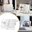 Hands-Free Book Stand - Adjustable, Expandable Holder for Comfortable Reading - 90 Angle, Transparent Page Clips 5