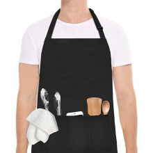 6Pack Adult Apron with 2 Pockets Adjustable Art Apron for Cooking Baking Painting Crafting Grilling Activity
