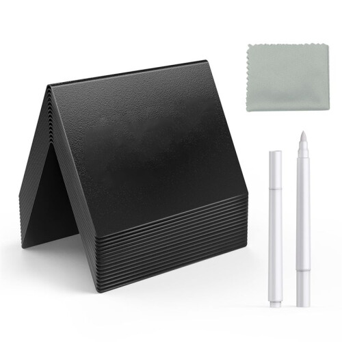 15 PCS  Placas de Quadro-Negro de 4 X 3 Polegadas para Alimentos, Bebidas Reutilizáveis e Rótulos de Alimentos para Buffet, Festa e Padaria