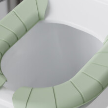 EVA Toilettensitzbezug Halbgrün mit Griff waschbar