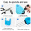 2PCS Dashed Handwriting Lines Roller Stamp, Self-Inking Practice  Roller Stamp with 3 Refills, 5