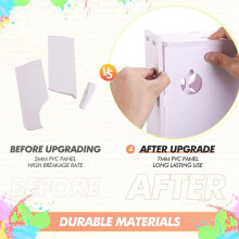 2 Pcs 63 Holes Paint Storage Organizer Vertical Paint Rack Stand Wall Mounted Paint Organizers for ArtSupplies
