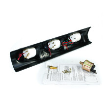 52-Mm-Dreifachanzeige-Kit Drehzahlmesser Wassertemperaturanzeige ÖLdruckanzeige mit Sensor 3 in 1, Linkslenker