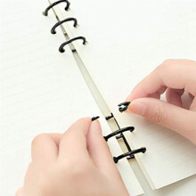 Anelli per Libri a 3 Anelli Raccoglitore a Fogli Mobili in Metallo Rilegatura Ad Anelli per Album Fotografico DIY/Taccuino/Calendario Circolare, 10