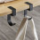 10 Shaped Table  Hook Student Desk Side Hanging Bag Removable Office Handbag Holders Table Hooks Gray 7