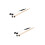 4Pairs Smooth Surface Marimba Sticks Mallets Assorted Color Percussion 7