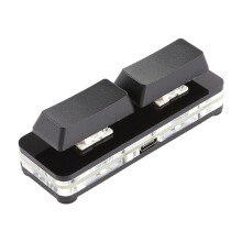 2-Tasten-Tastatur mit Benutzerdefinierten Tastenkombinationen, USB, Hot-Swap-Fähig, Mechanischer Schaft, Kabelgebunden, Leertaste, Benutzerdefinierte