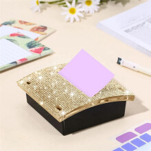 Strass Zelfklevende Notitieblokhouders 4 X 4 Inch Memo-Notitiehouder Dispenser Notitiehouder Sticky Notes-Dispenser