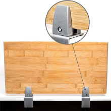 Aluminium Verstelbare Hoestbeschermer Ondersteuningsclip Geen Punch Scheidingsclip voor Panelen van 1/8 Tot 1 Inch Geschikt voor Acryl A