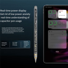 Pencil 2 Transparent Pencil for Tablets Air 4 5 Pro 11 12.9 6 with Wireless Charging Anti- Touch Stylus