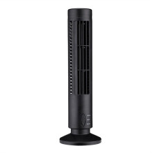 New USB Tower Fan Bladeless Fan Tower Electric Fan Vertical Air Conditioner, Bladeless Standing Fan Black