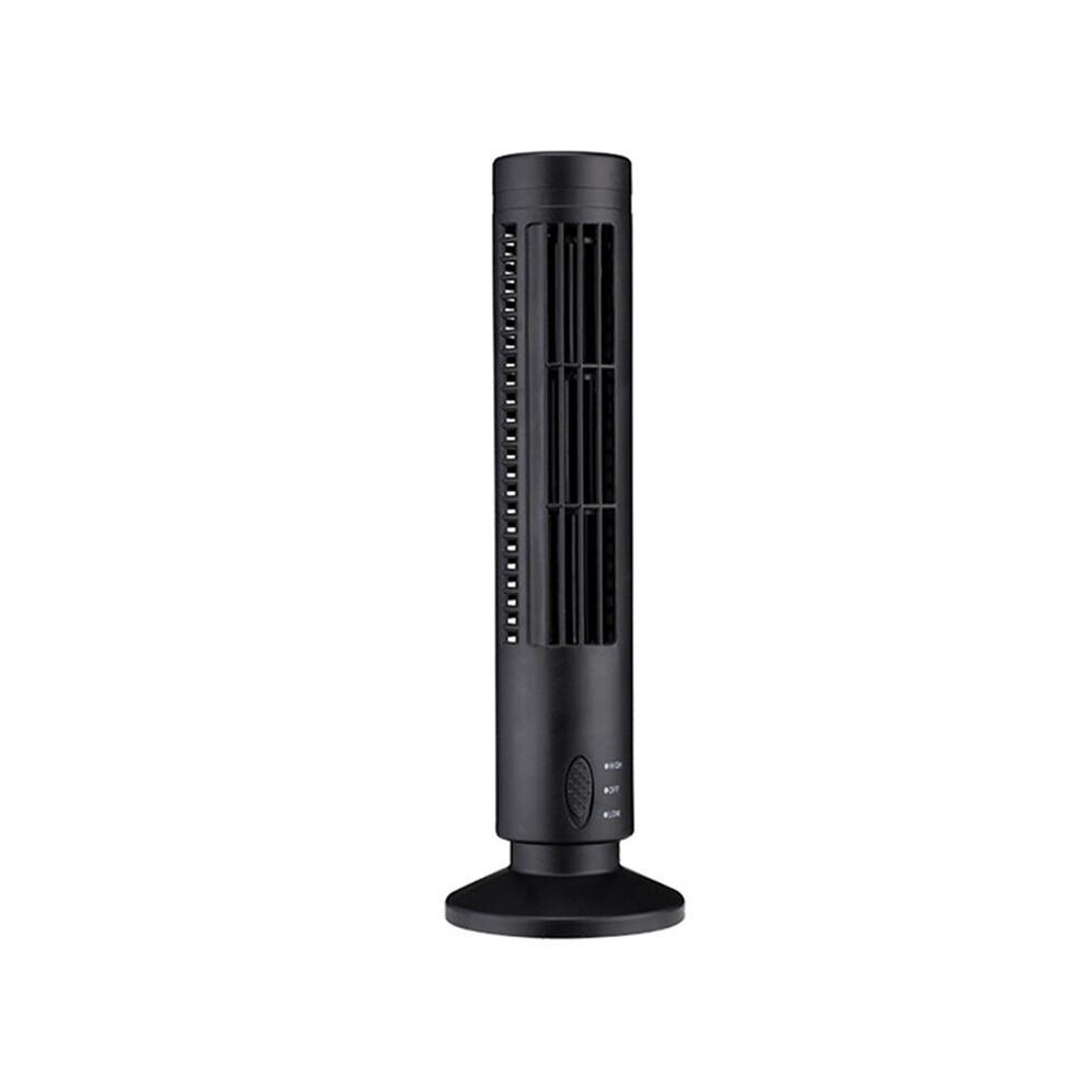 New Usb Tower Fan Bladeless Fan Tower Electric Fan Vertical Air Conditioner, Bladeless Standing Fan Black 6131797831691
